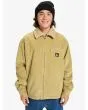 Hombre con chaqueta de pana Quiksilver DNA Sherpa Harrington Beige 