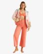 Mujer con Chaqueta de pana Billabong Set The Tone Jacket Multicolor corte oversize