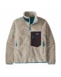 Chaqueta de forro polar Patagonia Men's Classic Retro-X Jacket Natural w/Obsidian Plum para hombre