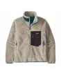 Chaqueta de forro polar Patagonia Men's Classic Retro-X Jacket Natural w/Obsidian Plum para hombre