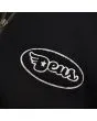 Chaqueta de punto Deus Ex Machina Buzz Zip Thru Knit negra para hombre bordado