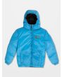 Chaqueta acolchada reversible Volcom Iconic Stoned para niño reverso azul