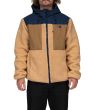 Hombre con Chaqueta de forro polar Salty Crew Kodiak High Pile Sherpa Jacket Natural