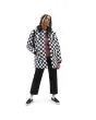 Mujer con Abrigo de entretiempo Vans Drill Long II Printed Chore Coat MTE Checkerboard abierta