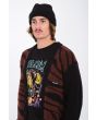 Hombre con chaqueta de punto Volcom Anarchietour Negra logo bordado