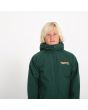 Niño con cazadora impermeable con capucha Volcom Nando Von Arb Verde frontal