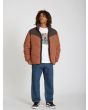 Hombre con Chaqueta acolchada Volcom Goldsmooth Mocha loose fit