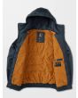 Chaqueta resistente al agua con capucha Volcom Hernan 5K azul marino para hombre interior