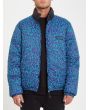 Hombre con Chaqueta acolchada Volcom Walltz reversible estampado abierta