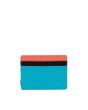 Cartera Tarjetero Herschel Supply Company Charlie - Blue Bird - Black Ripstop - Emberglow color azul negro y rojo Posterior