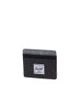 Cartera tarjetero Herschel Charlie RFID negra y gris lateral