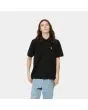 Hombre con polo de manga corta Carhartt WIP Chase Pique negro