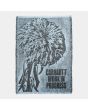 Manta Carhartt WIP Chrysanthemum Woven Blanket Misty Sky-Black