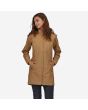Mujer con chubasquero Patagonia W's Torrentshell 3L City Coat marrón