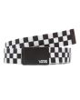 Cinturón de tela Vans Deppster II checkboard blanco y negro para hombre