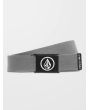 Cinturón de tela Volcom Circle Web Belt gris para hombre