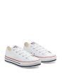 Zapatillas Converse Everyday con plataforma Chuck Taylor All Star Low Top Blancas para niño frontal
