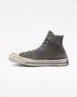 Zapatillas Converse Chuck 70 Smoked Canvas High Top Blanco Humo Unisex izquierda