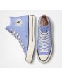 Zapatillas Converse Chuck 70 Vintage Canvas High Top Ultravioleta, blanco y negro Unisex superior 