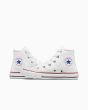 Zapatillas Converse Chuck Taylor All Star Classic Blancas para niño/a pequeño/a y jóvenes lateral