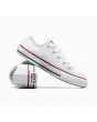 Zapatillas Converse Chuck Taylor All Star Classic Low Top blancas para niños de 4 a 8 años lateral