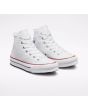Zapatillas Converse de plataforma Chuck Taylor All Star EVA Lift Canvas Platform High Top blancas Unisex frontal