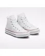 Zapatillas Converse de plataforma Chuck Taylor All Star EVA Lift Canvas Platform High Top blancas Unisex frontal