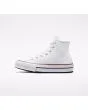 Zapatillas Converse de plataforma Chuck Taylor All Star EVA Lift Canvas Platform High Top blancas Unisex izquierda