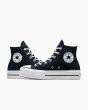 Zapatillas Converse Chuck Taylor All Star Lift Platform High Top Negro-Blanco para mujer lateral