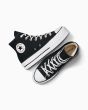 Zapatillas Converse Chuck Taylor All Star Lift Platform High Top Negro-Blanco para mujer superior