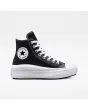 Zapatillas Converse Chuck Taylor All Star Move Platform Foundational Leather High Top Negro-Blanco Unisex