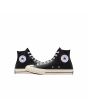 Zapatillas Converse Chuck 70 Leather High Top Negras y Blancas para hombre lateral