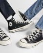 Zapatillas Converse Chuck 70 Vintage Canvas High Top Negras y Blancas Unisex detalle