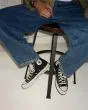 Zapatillas Converse Chuck 70 Vintage Canvas High Top Negras y Blancas Unisex lifestyle detalle