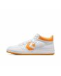 Zapatillas de Skate Converse CONS Fastbreak Pro Mid blancas y amarillas Unisex izquierda