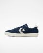 Zapatillas de skate Converse Cons PL Vulc Pro Suede azul marino y blanco para hombre izquierda