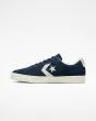 Zapatillas de skate Converse Cons PL Vulc Pro Suede azul marino y blanco para hombre izquierda