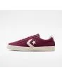 Zapatillas de skate Converse Cons PL Vulc Pro Suede granates y blancas para hombre izquierda