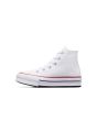 Zapatillas Converse de plataforma Chuck Taylor All Star EVA Lift High Top Blancas para niños de 4 a 7 años izquierda