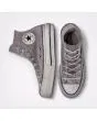 Zapatillas Converse Chuck Taylor All Star Platform Smoked Canvas High Top Grises Y Blancas efecto sucio
