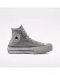 Zapatillas Converse Chuck Taylor All Star Platform Smoked Canvas High Top Grises Y Blancas