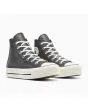 Zapatillas Converse de Plataforma Chuck Taylor All Star Lift Sparkle color Negro brillante y blanco para mujer frontal