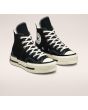 Zapatillas High Top Converse Chuck 70 Plus en negro garza Unisex frontal