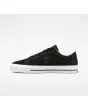 Zapatillas de Skate Converse One Star Pro Bones negras y blancas para hombre izquierda