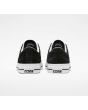 Zapatillas de Skate Converse One Star Pro Bones negras y blancas para hombre posterior