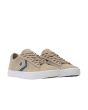 Zapatillas Skate Converse Cons PL Vulc Pro Classic Suede marrones con detalles en blanco y azul marino para hombre frontal