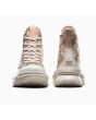 Zapatillas Converse de plataforma Run Star Legacy CX Animal Abstract blanco y coral con leopardos estampados para mujer puntera talón