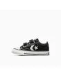 Zapatillas con velcro Converse Star Player 76 Easy-On Foundational Canvas Toddler negras para niños de 1 a 4 años izquierda