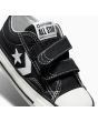 Zapatillas con velcro Converse Star Player 76 Easy-On Foundational Canvas Toddler negras para niños de 1 a 4 años cierre
