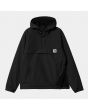 Chaqueta de invierno con capucha Carhartt WIP Nimbus Pullover negra para mujer forro polar